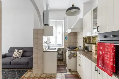 Cucina o angolo cottura di GuestHost - Mestre Altamarea Apartment