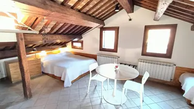 Letto o letti in una camera di Ca' Marcello Terrace city 511 Altana Venice WIFI