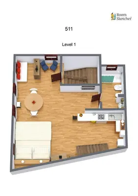 Planimetria di Ca' Marcello Terrace city 511 Altana Venice WIFI