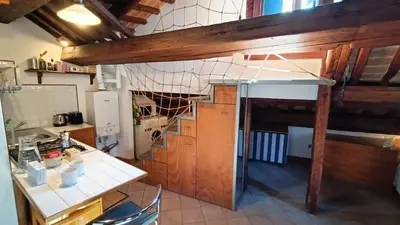 Cucina o angolo cottura di Ca' Marcello Terrace city 511 Altana Venice WIFI
