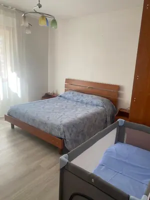 Letto o letti in una camera di Casa Mattei