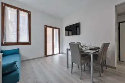 Area soggiorno di Venice Boutique Apartment