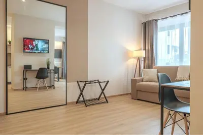 TV o dispositivi per l'intrattenimento presso A 3 minuti dal centro storico In Style Apartment con parcheggio gratuito
