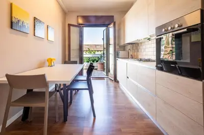 Cucina o angolo cottura di San Michele Modern Apartment - con balcone!