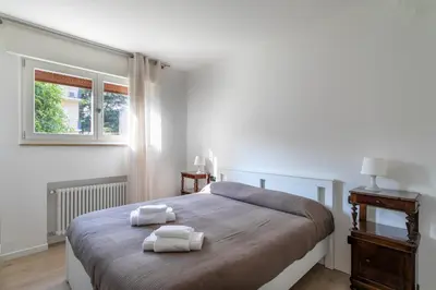 Letto o letti in una camera di Casetta della Margherita - Vicenza san Paolo