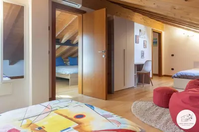 Letto o letti in una camera di Casa L'arte della Vigna