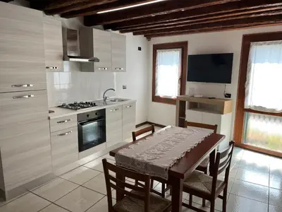 Cucina o angolo cottura di RESIDENCE CA VENEXIAN