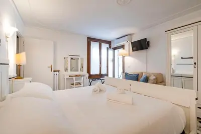 Letto o letti in una camera di Appartamento ai Miracoli