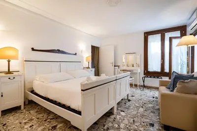 Letto o letti in una camera di Appartamento ai Miracoli