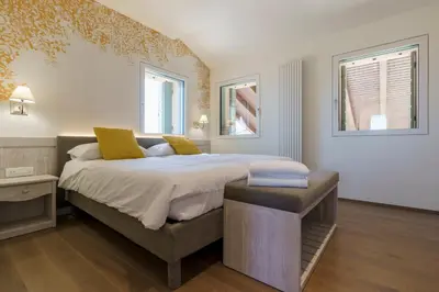 Letto o letti in una camera di Ca' Barbieri San Dona'- Calm and Comfort in the Veneto countryside