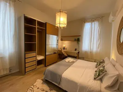 Letto o letti in una camera di Casa Oscar: Entire apartment Venice.Mestre station
