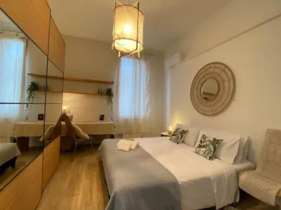 Letto o letti in una camera di Casa Oscar: Entire apartment Venice.Mestre station