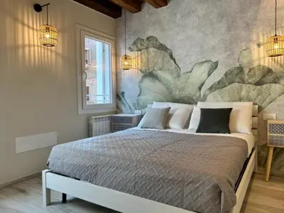 Letto o letti in una camera di Cà Barbacan