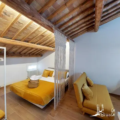Letto o letti in una camera di La Bricola - Sirocco e Garbin