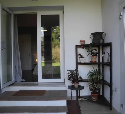 Facciata o entrata di Villa Miani camera floreale