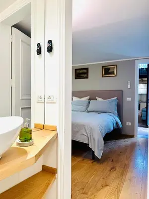 Letto o letti in una camera di Ca' Degli Uberti Dimora Storica