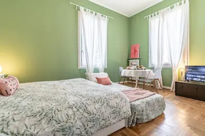 Letto o letti in una camera di Studio liberty a 100 metri dalle mura