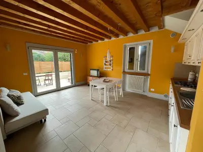 Area soggiorno di Le Casette di Olga -Space for Nature and Sport Lovers-