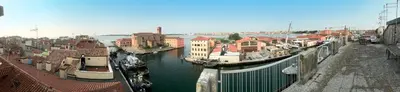 Vista sul fiume nelle vicinanze dell'appartamento