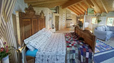 Letto o letti in una camera di Casadesergio