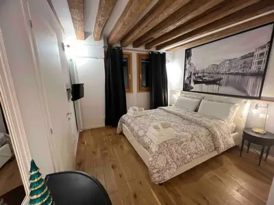 Letto o letti in una camera di Venice Vibes - Terrace Apartment in Venice