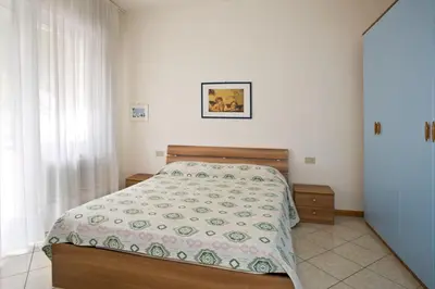 Letto o letti in una camera di Villa Hanna