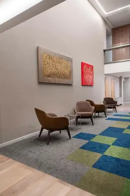 Area soggiorno di Hilton Garden Inn Padova City Centre