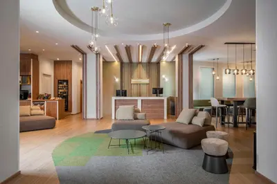 Area soggiorno di Hilton Garden Inn Padova City Centre