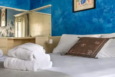 Letto o letti in una camera di Vintage@TheRiver
