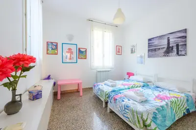 Letto o letti in una camera di Fondamenta della Misericordia by Bealux Srl
