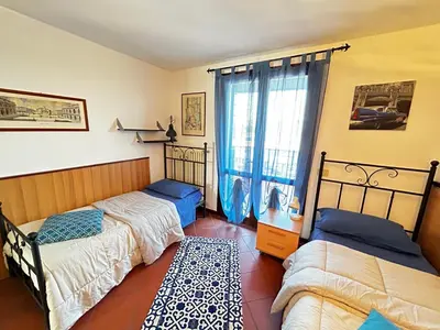 Letto o letti in una camera di Casale Gelsomino