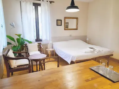 Letto o letti in una camera di B&B Via Museo