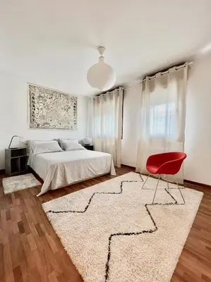 Letto o letti in una camera di Crestudio Stanza accogliente vicino al Ponte Vecchio