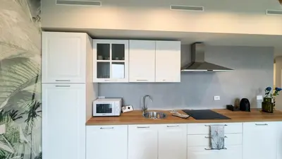 Cucina o angolo cottura di Fairmont Seafront Acquamarine Suite by CaSa Check