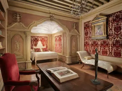 Letto o letti in una camera di Palazzo Lena Piano Nobile