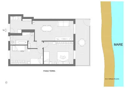 Planimetria di Bagni Miramare Apartments