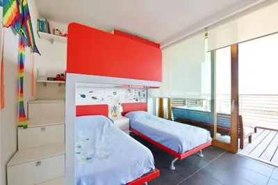 Letto o letti in una camera di Belvedere Apartments