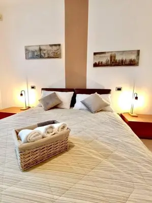 Letto o letti in una camera di Relax nelle colline del Prosecco