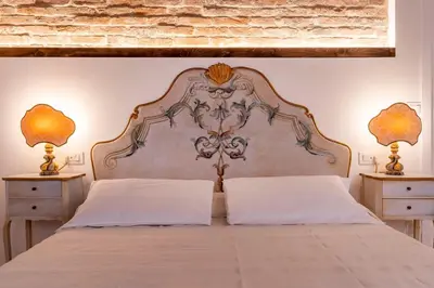 Letto o letti in una camera di Ca' della Morosina