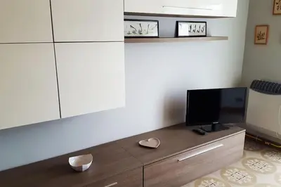 TV o dispositivi per l'intrattenimento presso Appartamento Vista Mare Jesolo.