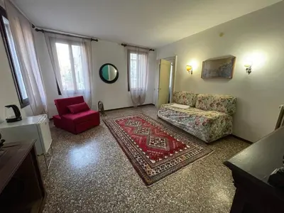 Area soggiorno di Lions Venice Guest house