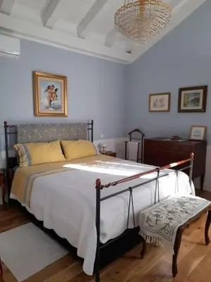 Letto o letti in una camera di Casa Al Borghetto
