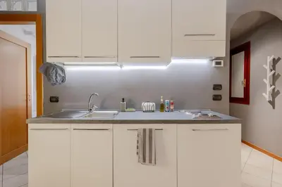 Cucina o angolo cottura di Charme Studio - Parcheggio a 20 Mt - 5 min dalla Fiera di Vicenza