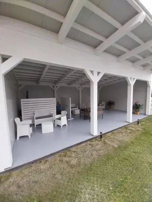 Patio o area all'aperto di RESIDENCE LA TORRE appartamento FLOWER free parking
