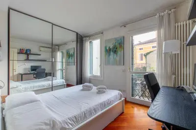 Letto o letti in una camera di Casa Moretta - Padova Santa Sofia
