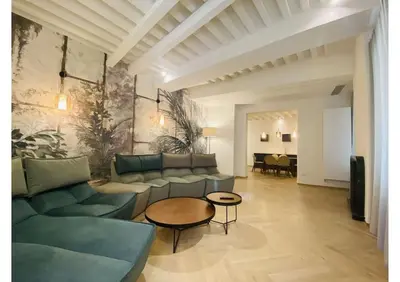 Area soggiorno di Sweet Time Venice, Luxury San Marco Frezzaria apt!