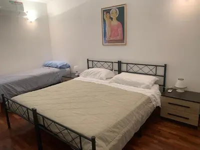 Letto o letti in una camera di a casa di lu