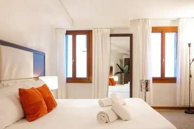Letto o letti in una camera di Luxury Apartment in San Marco, Venice