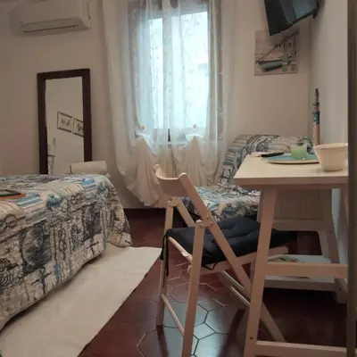 Letto o letti in una camera di Casa del Capitano