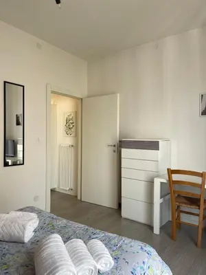Letto o letti in una camera di Casa Vianello